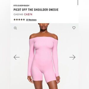 Skims fits everybody picot off the shoulder onesie